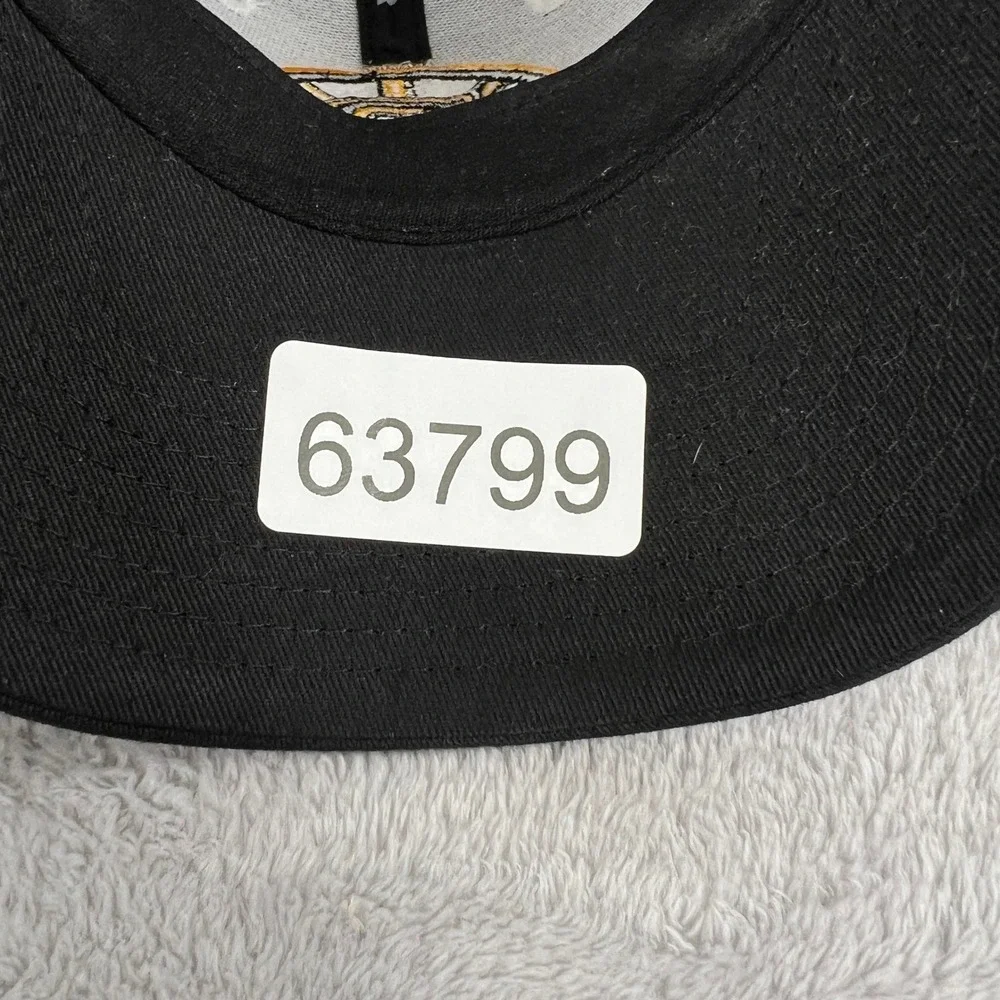 Zephyr Boston Bruins Huge Logo Hat M/L Black Z-Fit Mesh Back NHL Hockey Fitted